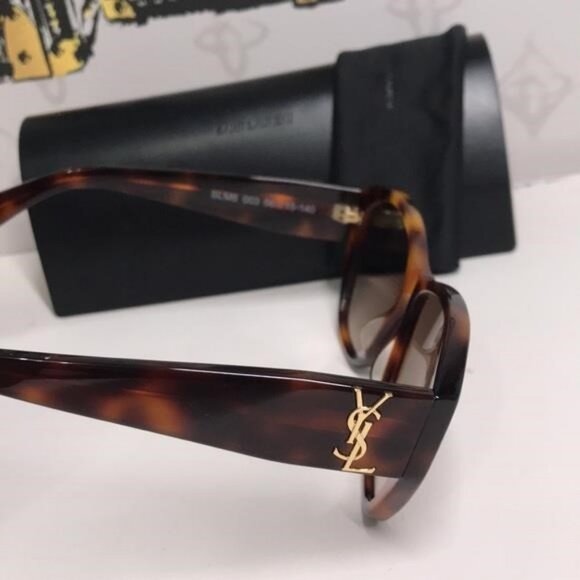 New Authentic Saint Laurent Havana SLM8 003 Sunglasses - Picture 3 of 15